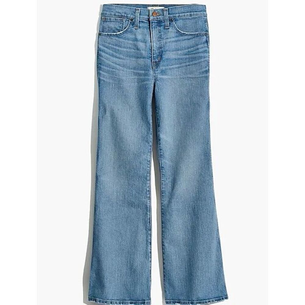 Madewell NWT Retro Flare Jeans in Norwich Wash Stovepipe Size 33